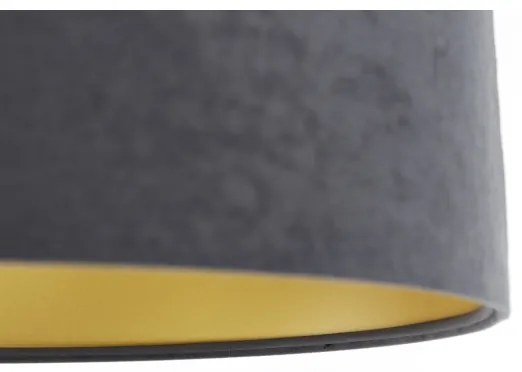 Lustră pe cablu SWING 1xE27/60W/230V gri/auriu