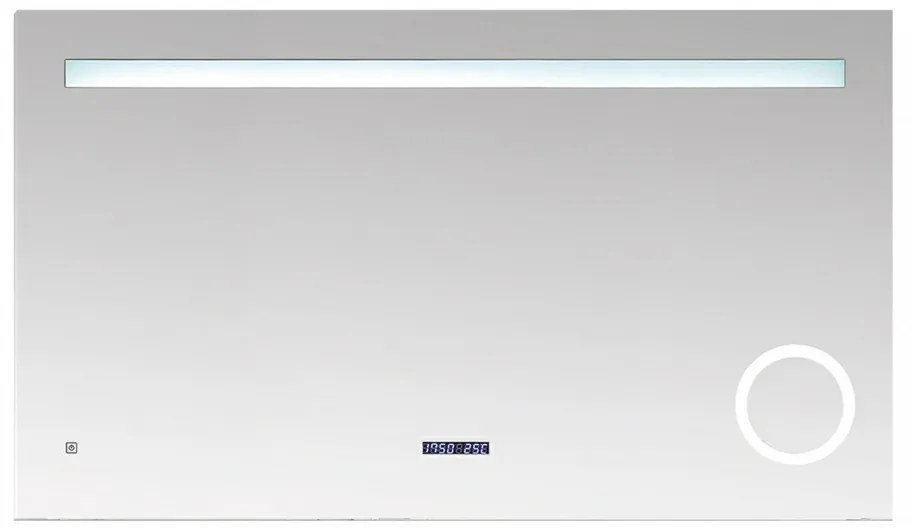 Oglindă Rodos, cu iluminare LED și afișaj