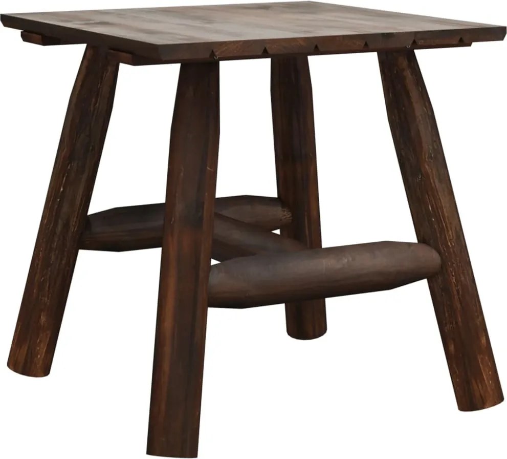 vidaXL Masă laterală, 49x49x50 cm, lemn masiv de molid