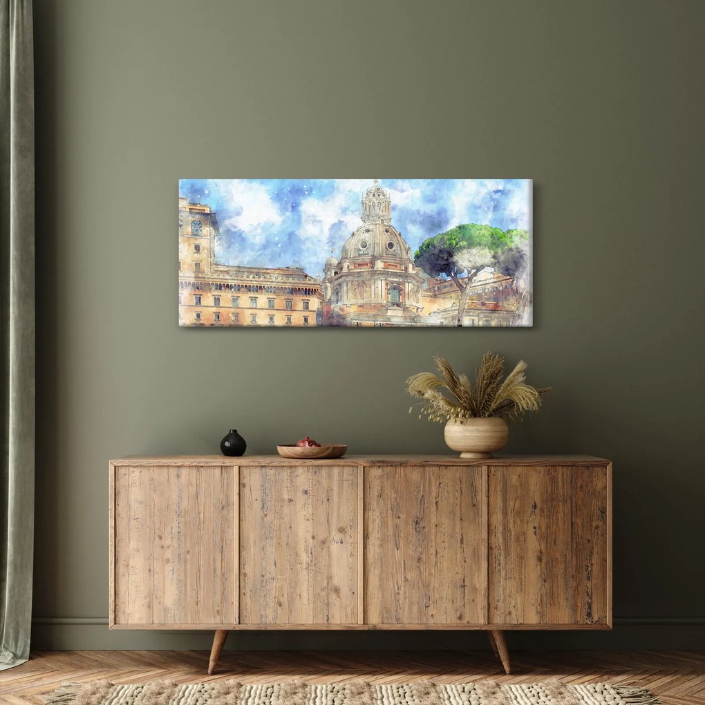 Tablou - Biserica Santa Maria di Loreto, Roma, Italia (120x50 cm)