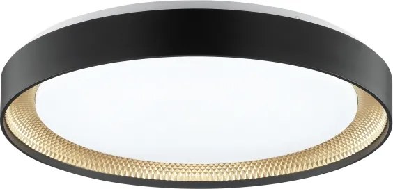 Brilliant - Plafonieră LED dimabilă WALDO LED/36W/230V, negru/auriu + telecomandă
