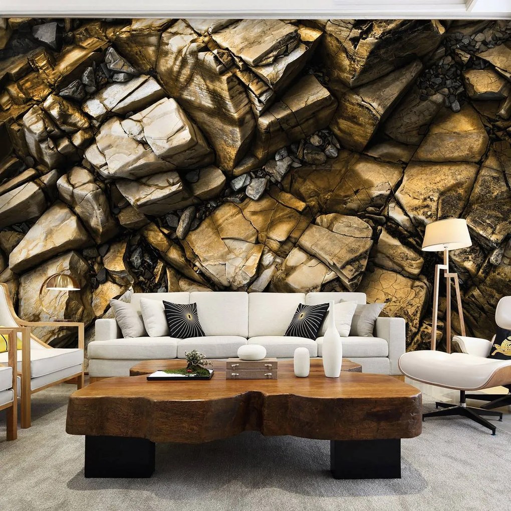 Fototapet - Pietre aurii (254x184 cm)