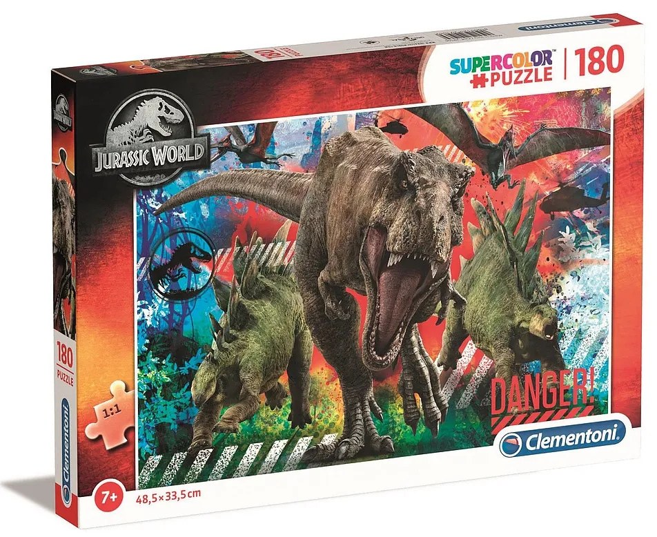 Jurassic World Danger Puzzle Clementoni cu 180 de piese