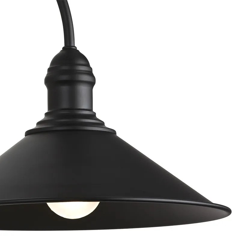 Aplica de perete metalica stil industial ERBA neagra