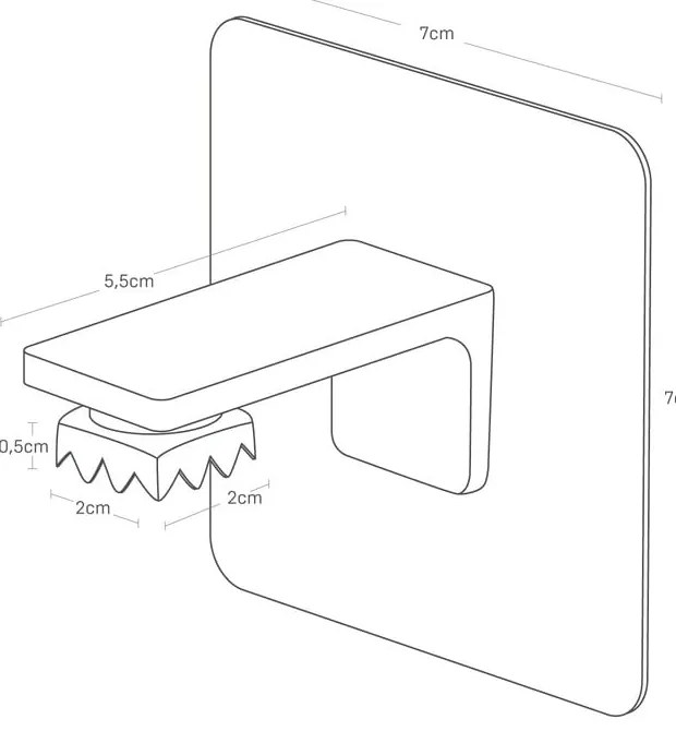 Săpunieră magnetică albă autoadezivă din plastic Film Hook – YAMAZAKI