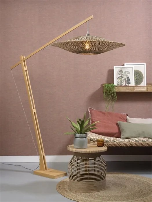 Lampadar din bambus Bali L natur, 87cm