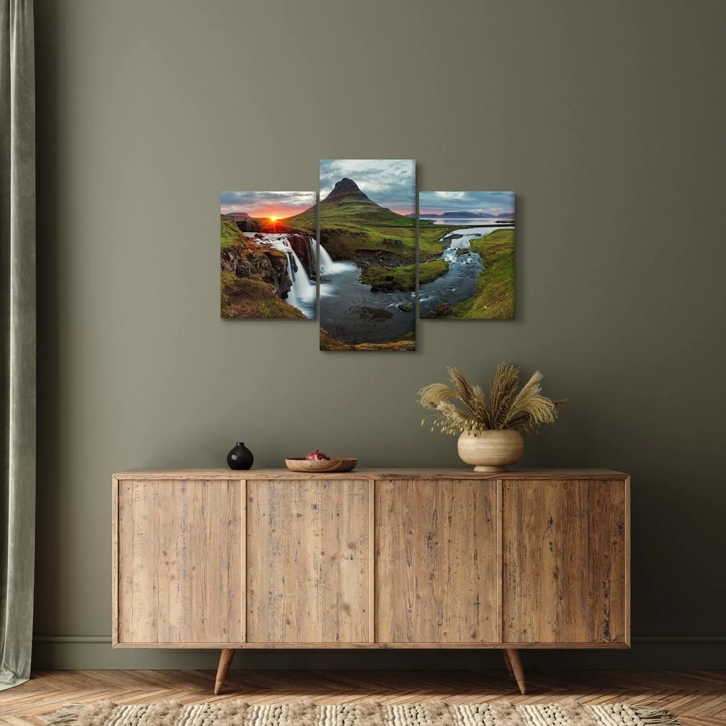 Tablou - Kirkjufell la apus (90x60 cm)