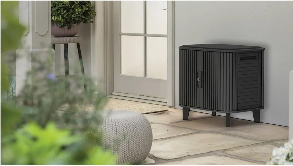 Cutie de depozitare pentru grădină gri din plastic Velo – Keter