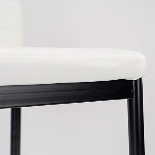 Midland 4+1 set de sufragerie alb-negru