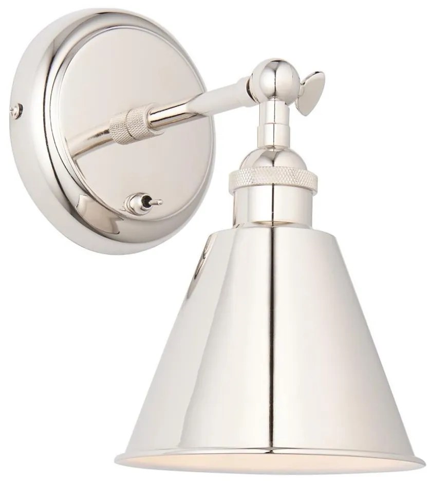 Endon 98716 - Aplica de perete cu spot HALLE 1xE14/40W/230V crom lucios