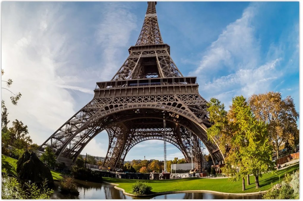 Tablou - Turnul Eiffel colorat (90x60 cm)