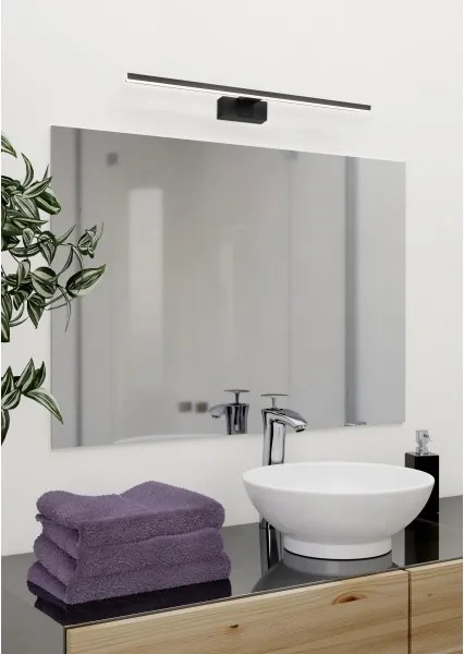 Eglo 901848-LED Lampă pentru oglindă de baie CONETTILLA, LED 10 W, 230 V, 60 cm, IP44, negru