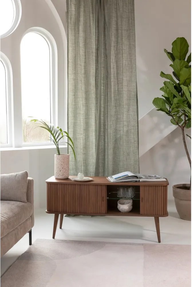 Comodă cu uși glisante Zuiver Barbier, maro