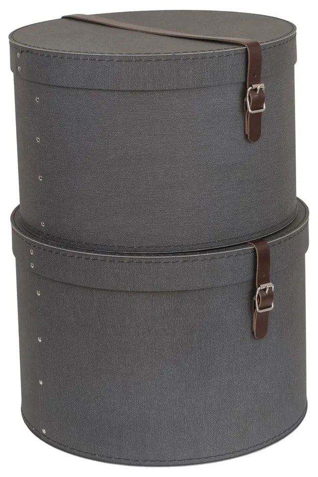 Set 2 cutii Bigso Box of Sweden Rut, negru