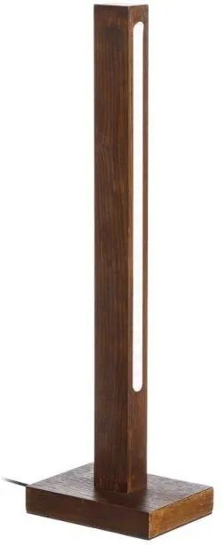 Veioza maro din lemn cu LED 49,5 cm Stick Ixia