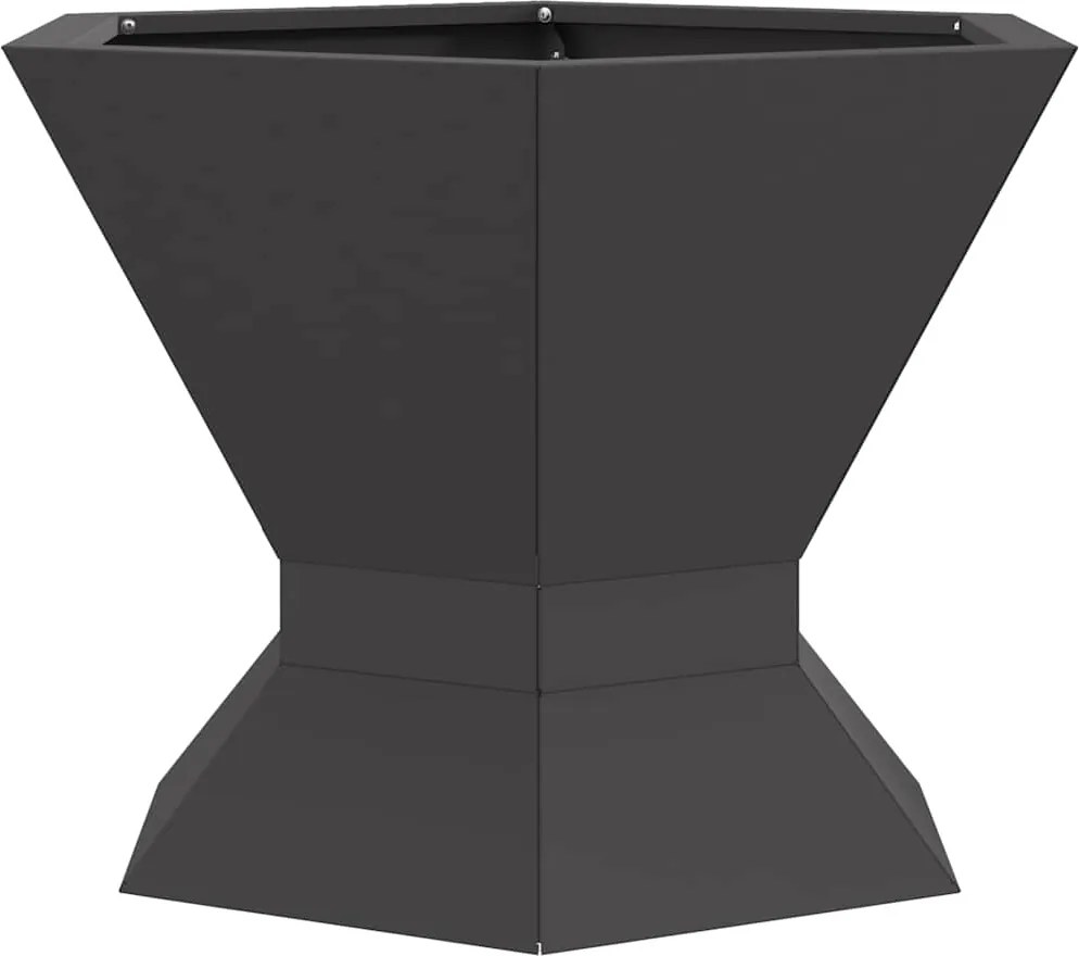 vidaXL Cuptor de foc Negru 50 x 50 x 40 cm Oțel