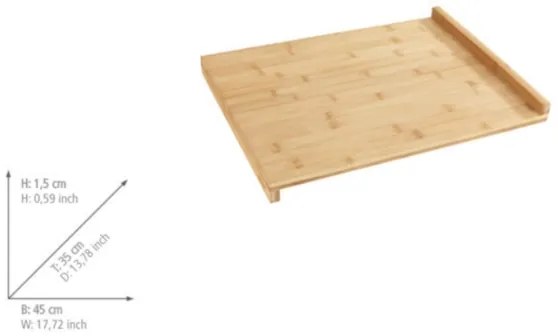 WENKO 53033100 - Tocător 45 x 35 cm, maro