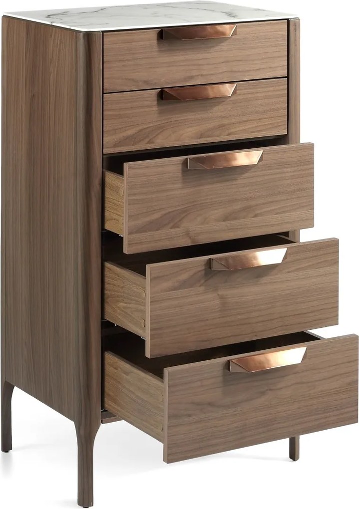 Dulapior cu 5 sertare design elegant Glayds AC-CP1806-A