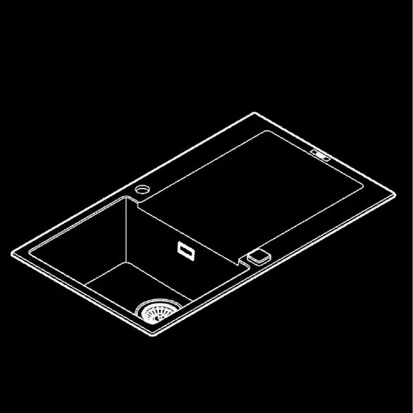 GROHE 31644AP0 - Chiuvetă K500 860 × 500 mm granit/negru