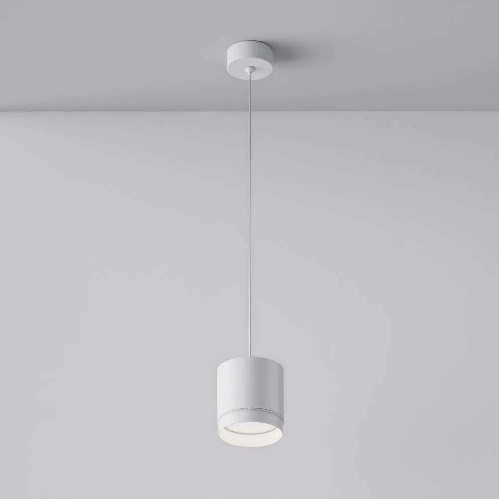 Pendul minimalist design tehnic Polar alb