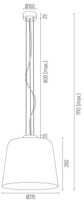 Lustra/Pendul design decorativ BERKLEY alb