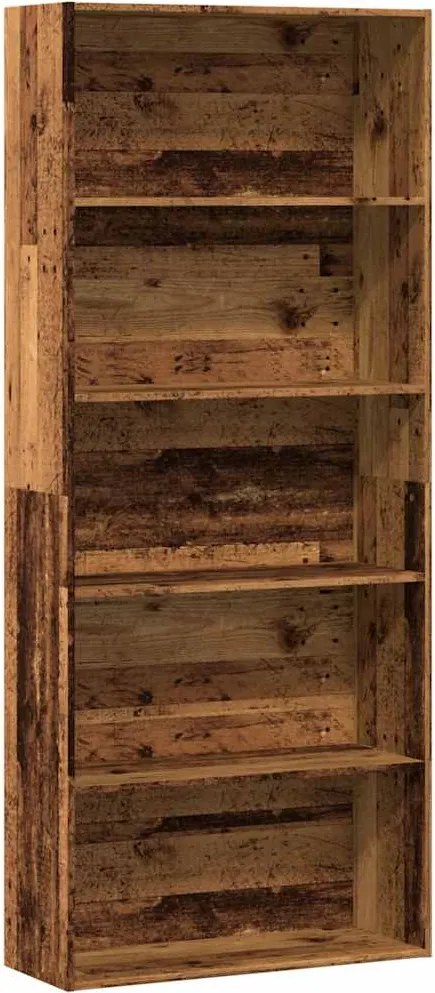 vidaXL Bibliotecă, lemn vechi, 80x30x189 cm, lemn prelucrat