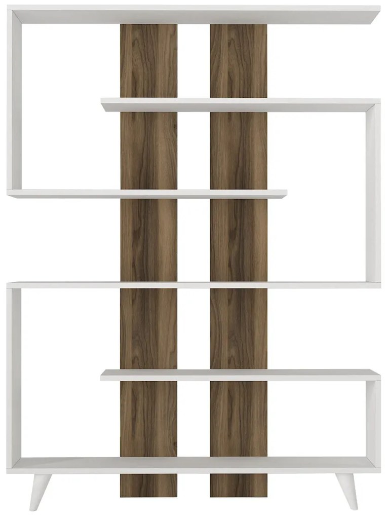 Biblioteca Rain White Walnut