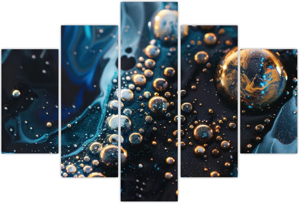 Tablou - Picături de cerneală (150x105 cm)