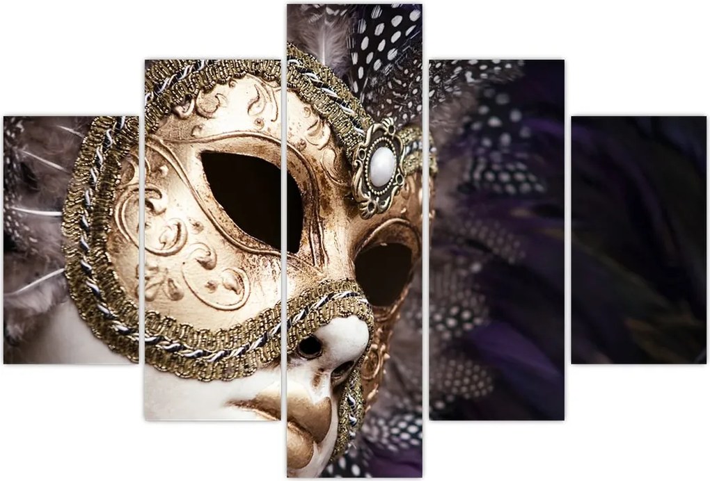 Tablou cu statuie cu masca (150x105 cm)