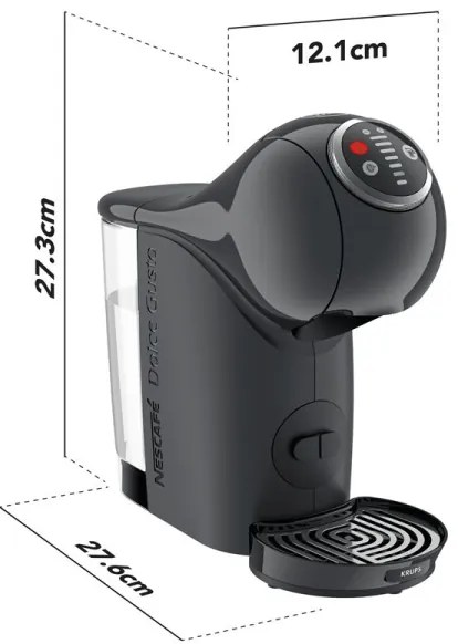 Aparat de cafea cu capsule Krups NESCAFÉ DOLCE GUSTO GENIO S 1500W antracit