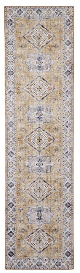 Covor de culoare gri/bej 225x60 cm Topaz - Think Rugs