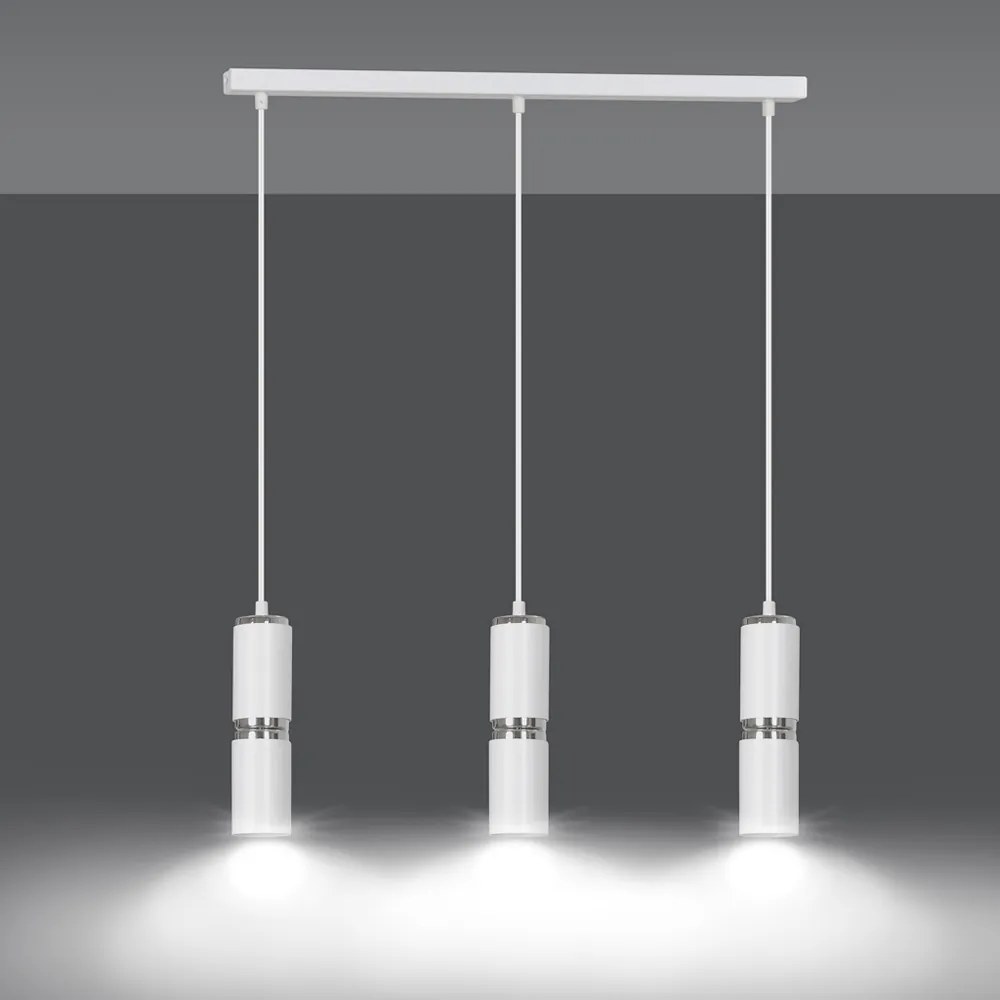 Suspensie Modesto 3 White 178/3 Emibig Lighting, Modern, Gu10, Polonia