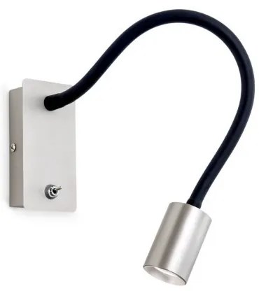 Aplica minimalista cu reader LED directionabil Kurt crom