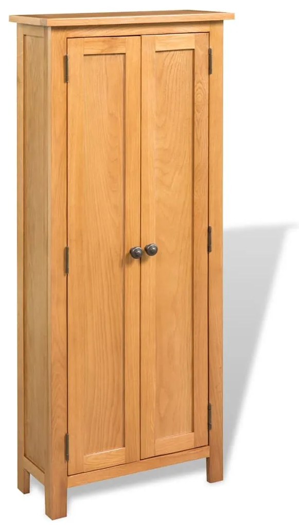 244212 vidaXL Dulap de depozitare, 50 x 22 x 122 cm, lemn masiv de stejar