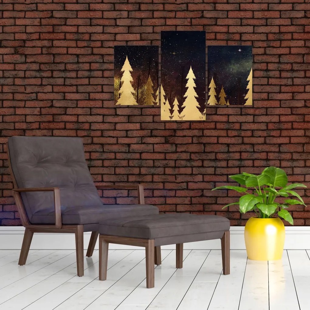 Tablou - Noapte de aur (90x60 cm)