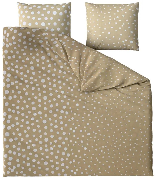 Lenjerie din bumbac Renforce TABEA bej Dimensiune lenjerie de pat: 2 buc 80 x 80 cm | 200 x 200 cm