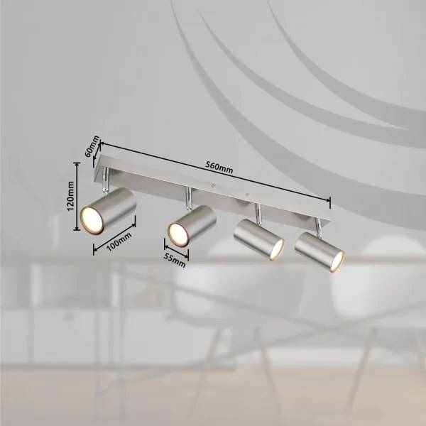 Spot Globo 57911-4 ROBBY 4xGU10/25W/230V crom mat