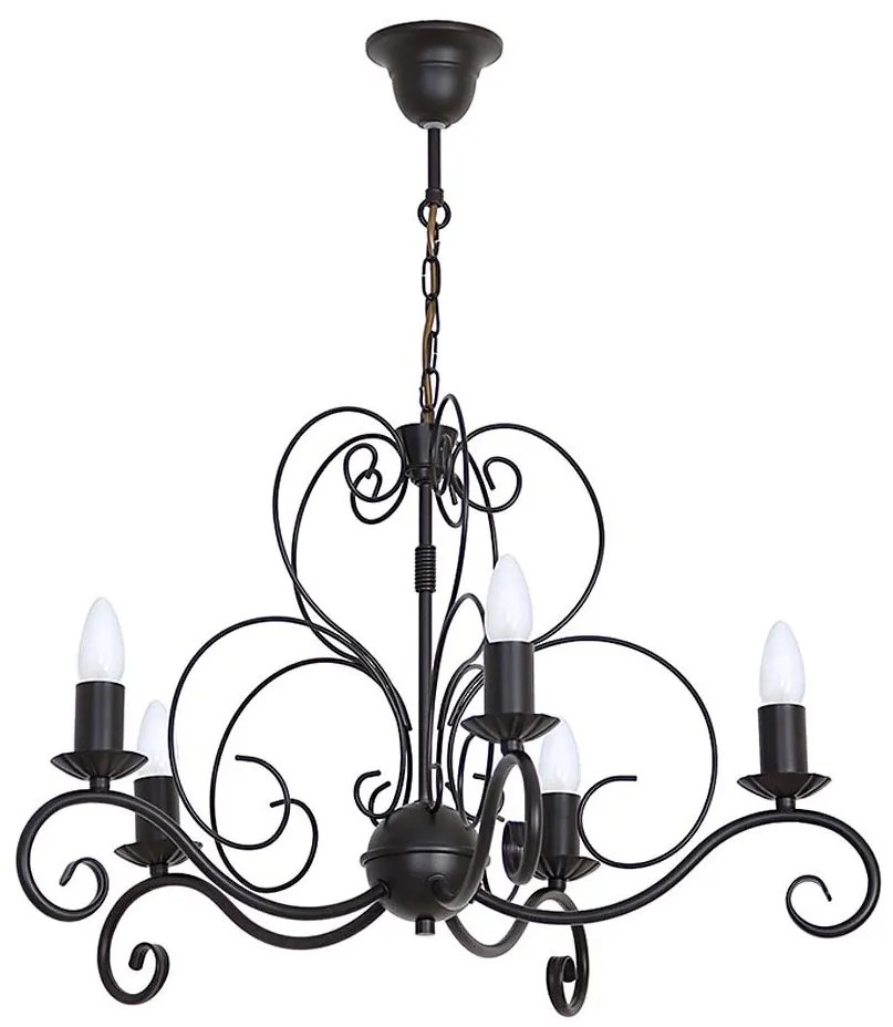 Lustră pe lanț MAURO 5xE14/60W/230V