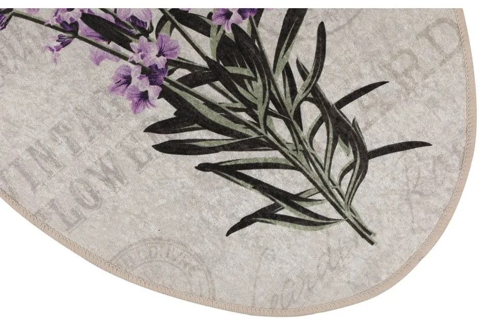 Covorașe de baie mov-bej 3 buc. 60x100 cm Lavender – Foutastic