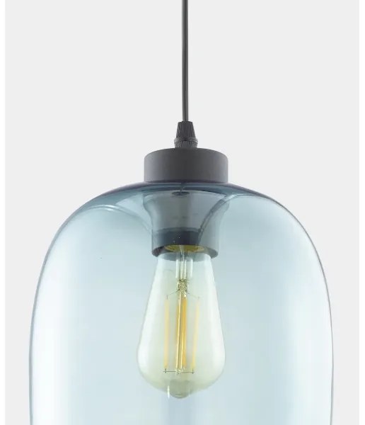 Candelabru pe cablu ELIO 1xE27/15W/230V albastru