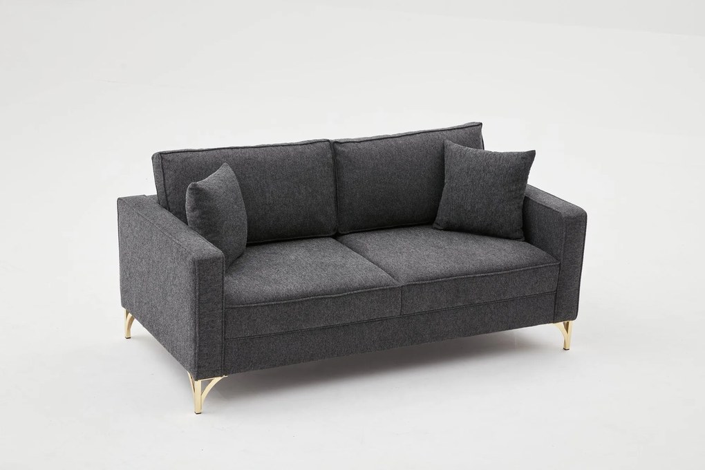 Canapea Berlin - Anthracite, Black