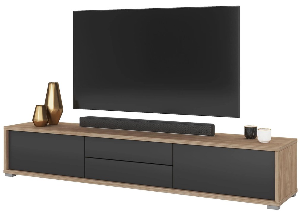Masă TV Fiora 39 (stejar uleios + antracit). 1066463