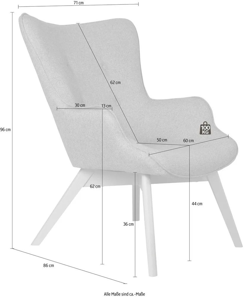 Fotoliu gri Niko – Ropez