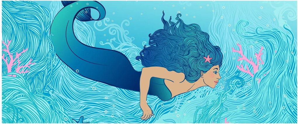 Tablou - Sirena (120x50 cm)