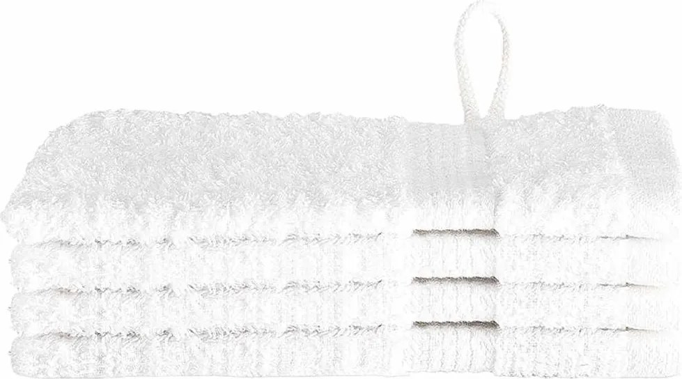 vidaXL Prosop pentru musafiri SOLUND 4 pcs Alb 15 x 21 cm 550 gsm