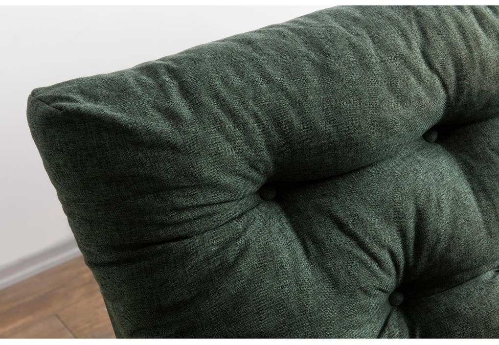 Canapea extensibilă Sakotta (Verde + Lemn). 1107029