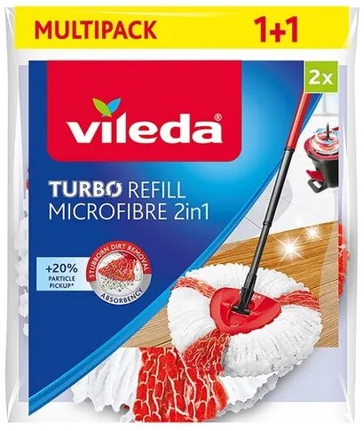 Rezervă de mop Vileda TURBO 2in1 Turbo șiEasy Wring &Clean, 2 buc