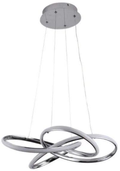 Lustră LED dimabilă pe cablu LED/65W/230V 3000-6500K gri + telecomandă