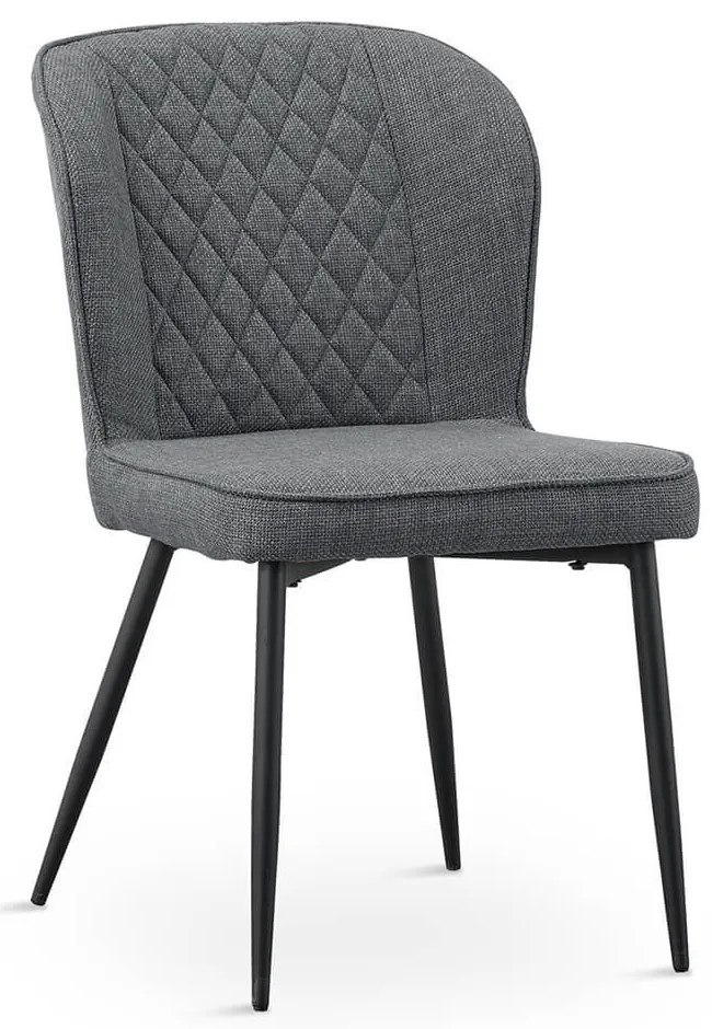 Scaun de bucatarie Leo, 2 buc, gri