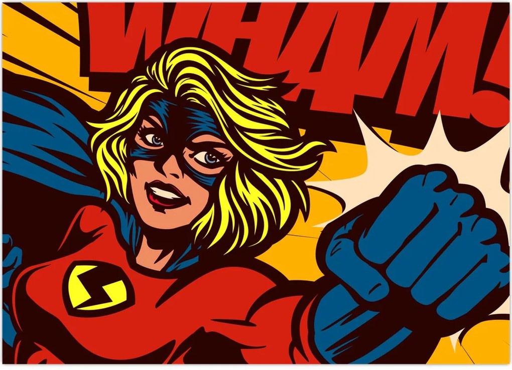 Tablou pe sticlă - Comix (70x50 cm)